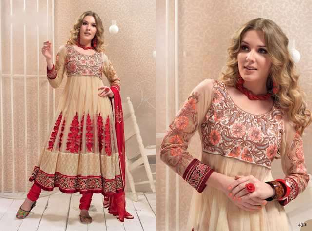 Bollywood Herbst -Fashion Salwar Kameez Stoff Unstitched
